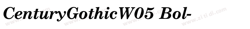 CenturyGothicW05 Bol字体转换